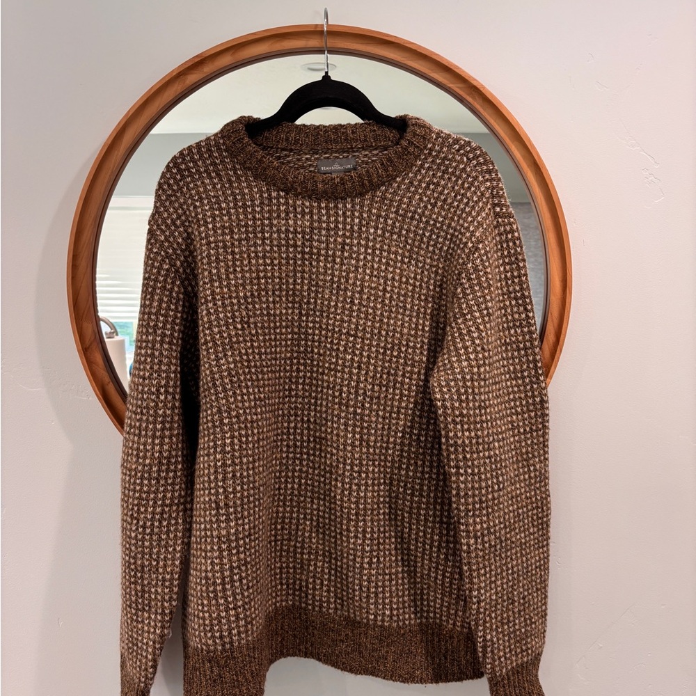 L.L. Bean Signature Birds-Eye Wool Sweater